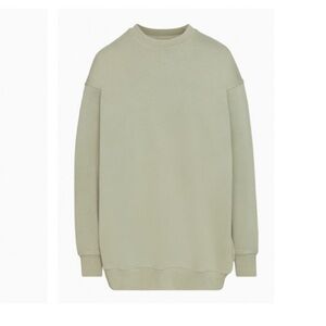 Aritzia Wilfred Free: Free Fleece Oversized Crew Sweatshirt